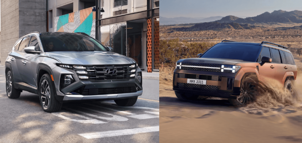 Everything You Need to Know About Hyundai's Star SUVs: 2024 Hyundai Tucson vs. Santa Fe